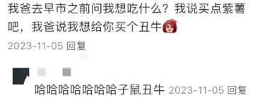 哈哈，子鼠丑牛