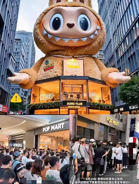 泡泡玛特这次可真是“玩大了”！杭州新店开业，几百人排队4小时，结果啥都没买到，黄