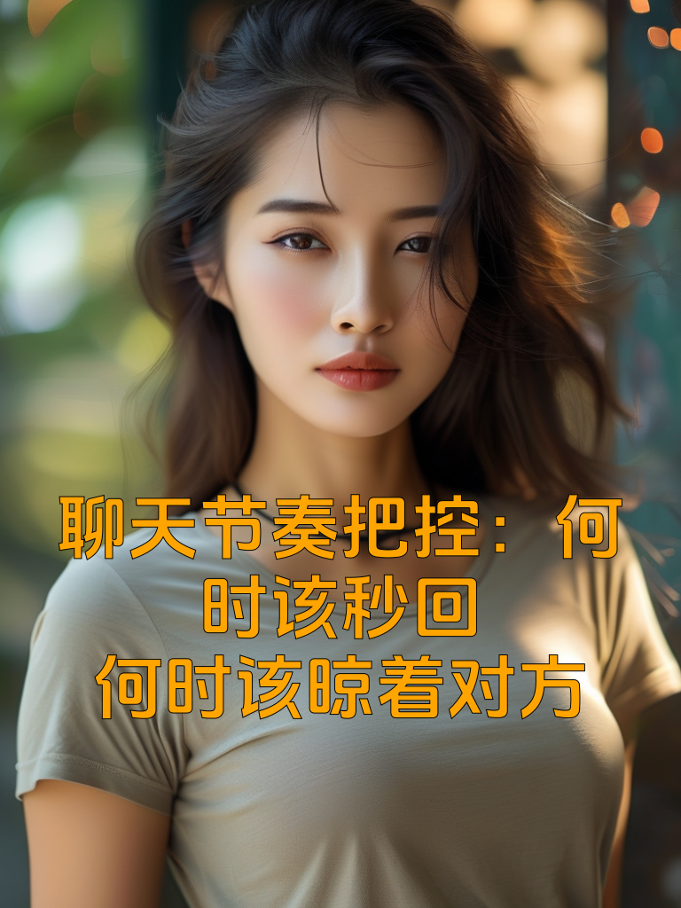 聊天节奏把控：何时该秒回何时该晾着对方