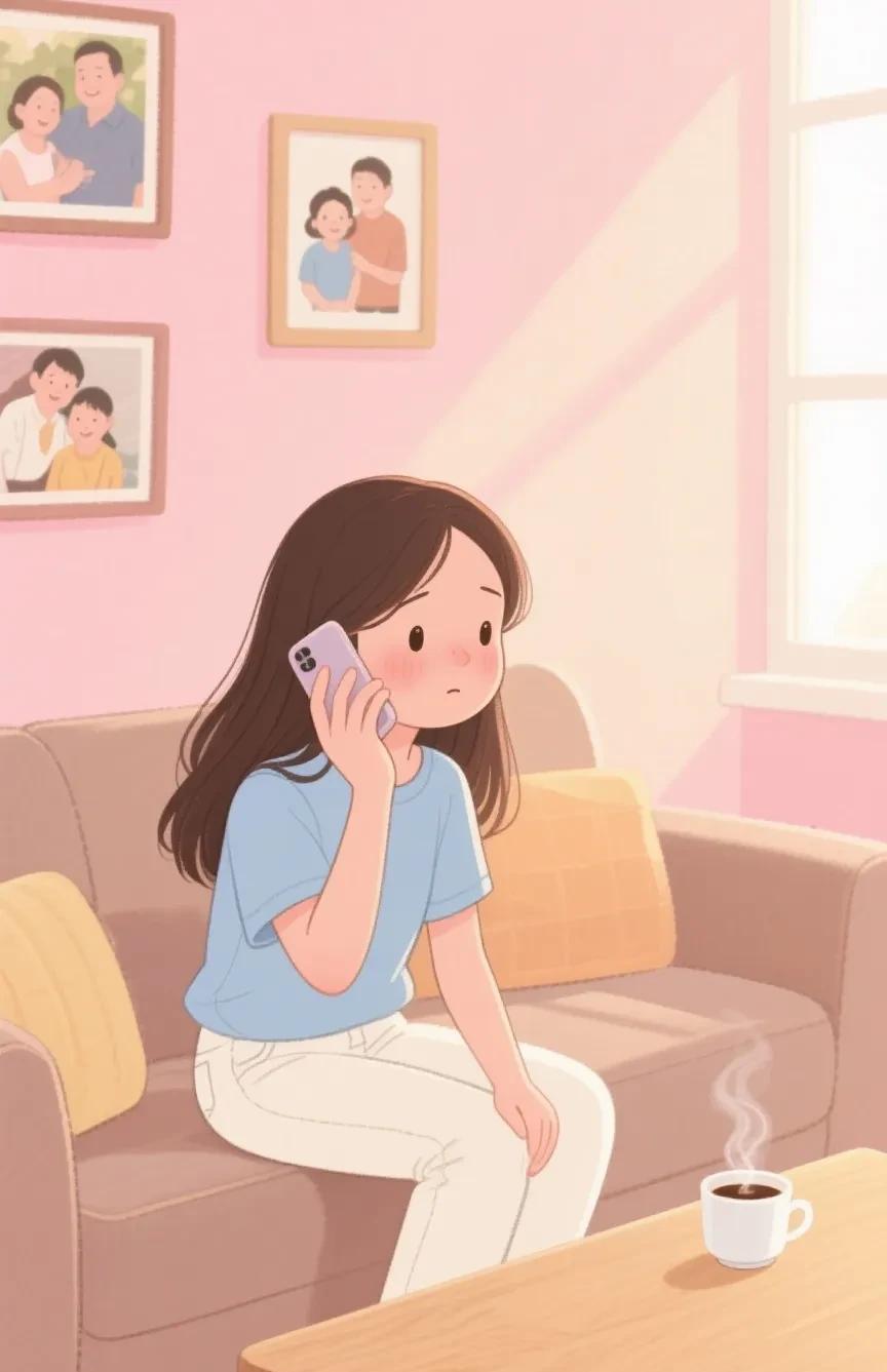 刚才我妈给我打电话了，从上一次给她借过钱我们娘俩这都快一个月没再联系了，我妈问我