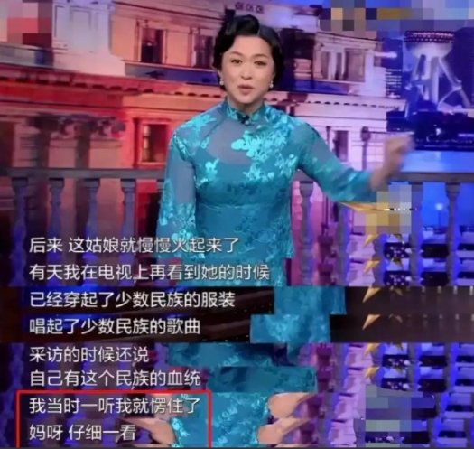 2016年，萨顶顶假唱，金星说：“你不是河南人吗？怎么变成蒙古族了？”萨顶顶说：