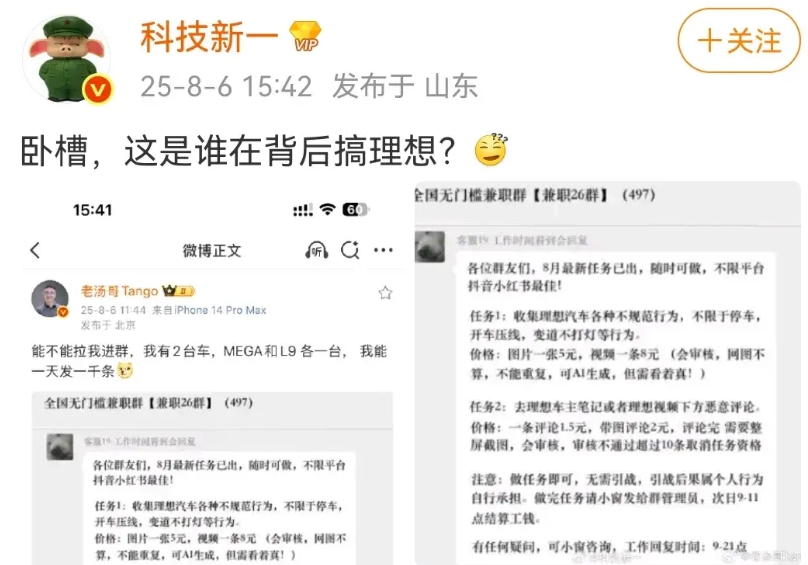 科技新一：这是谁在背后搞理想？
其他企业都没有威胁到理想汽车的销量，比理想销量低