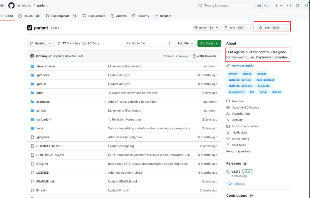 炸裂推荐｜GitHub 今日趋势第一：开源 Agent 框架 Parlant —
