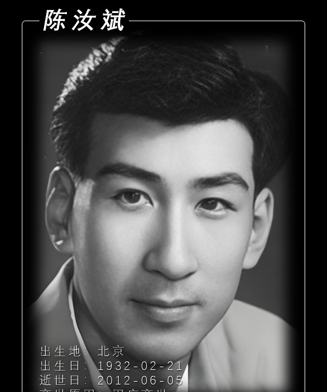 今天是6月5日
陈汝斌逝世13周年
1932-02-21出生于北京，2012-0
