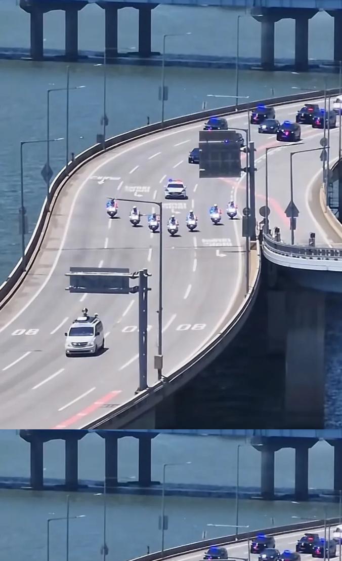 怪不得不让李在明回仁川私宅住，每天出行太扰民。需要封锁道路，大桥，一天一次的话，