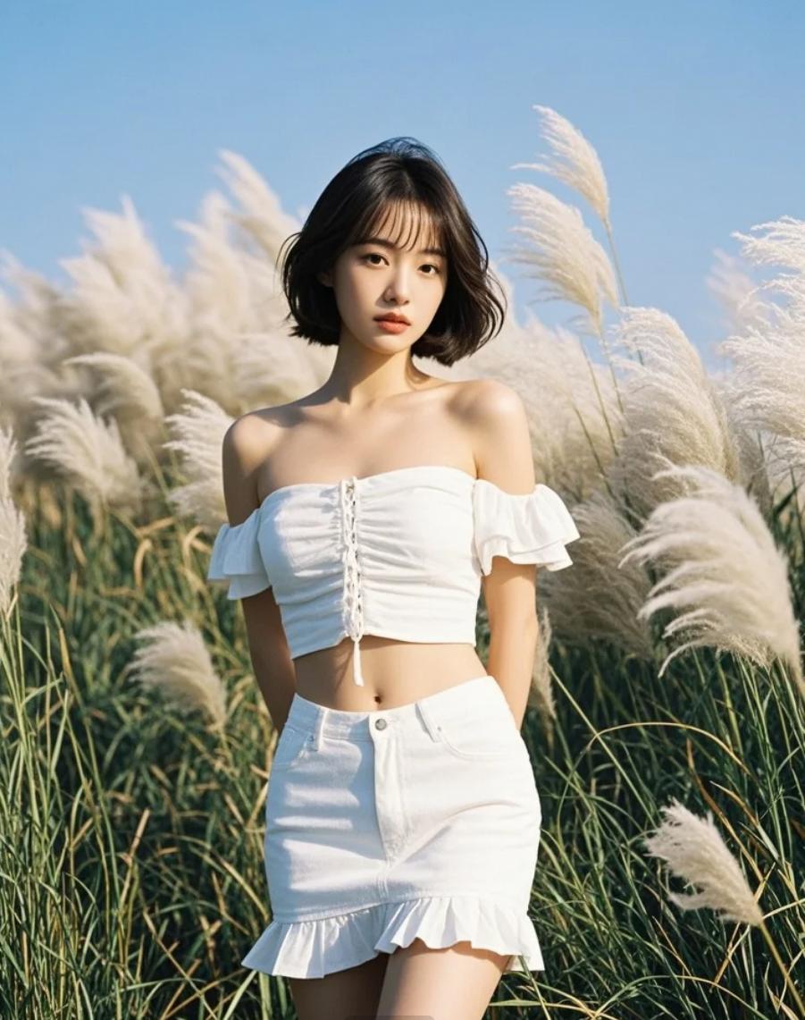 她与自然融为一体，这种和谐感，治愈到你了吗？