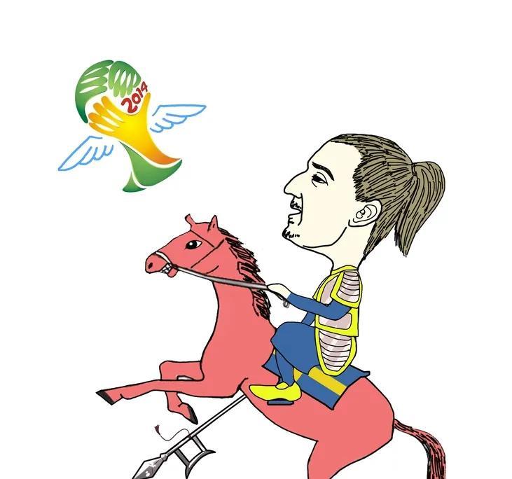 被三个人夹成麻花还能进球？
伊布告诉你：身体只是借口，脑子才是外挂。
那球他背对