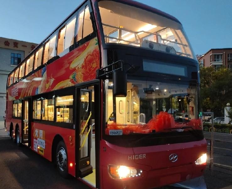 太原有的，大同也要有。双层观光巴士闪亮登场大同古城了。
大同这是紧跟太原呀。老大