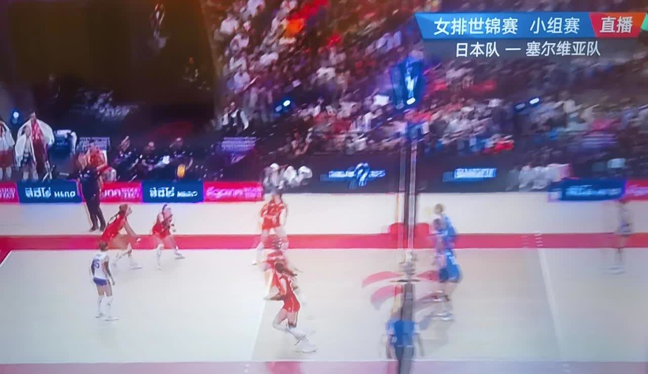 女排世锦赛，日本女排2：0大比分领先塞尔维亚队！可以说看了日本女排的打法，已经是