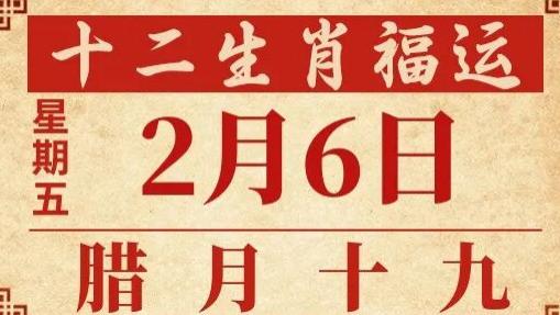 善韵缘|2026年2月6日十二生肖运势概况
