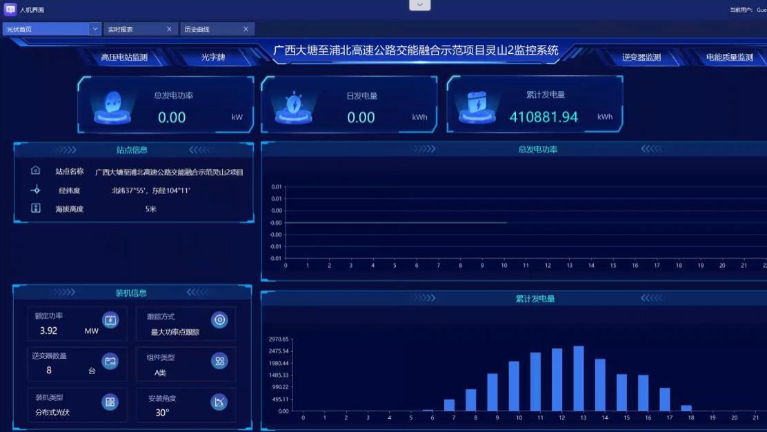 智慧运维，高效发电：安科瑞Acrel-1000DP光伏监控系统助力广西大唐至浦北高速（大片坡村）的光