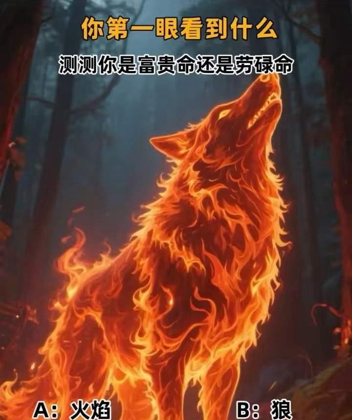 第一眼看到什么？凭直觉选一个！
测一测你到底是富贵命还是劳碌命？
答案在评论区！