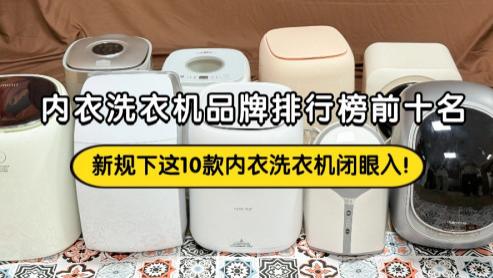 内衣洗衣机品牌排行榜前十名：新规下这10款内衣洗衣机闭眼入！