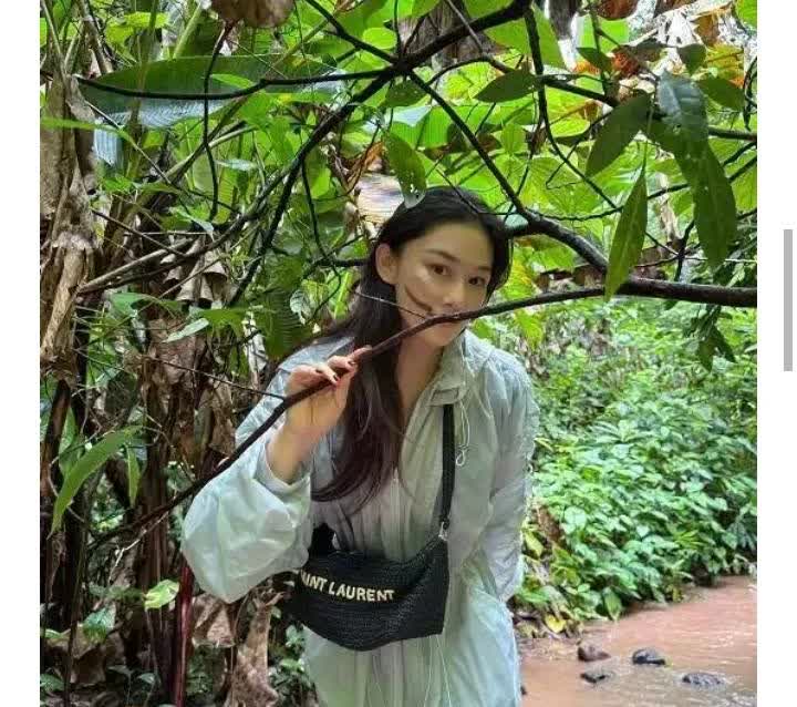 近日，张馨予和老公何捷带着妈妈去西双版纳原始森林游玩啦！张馨予还在社交平台晒出了