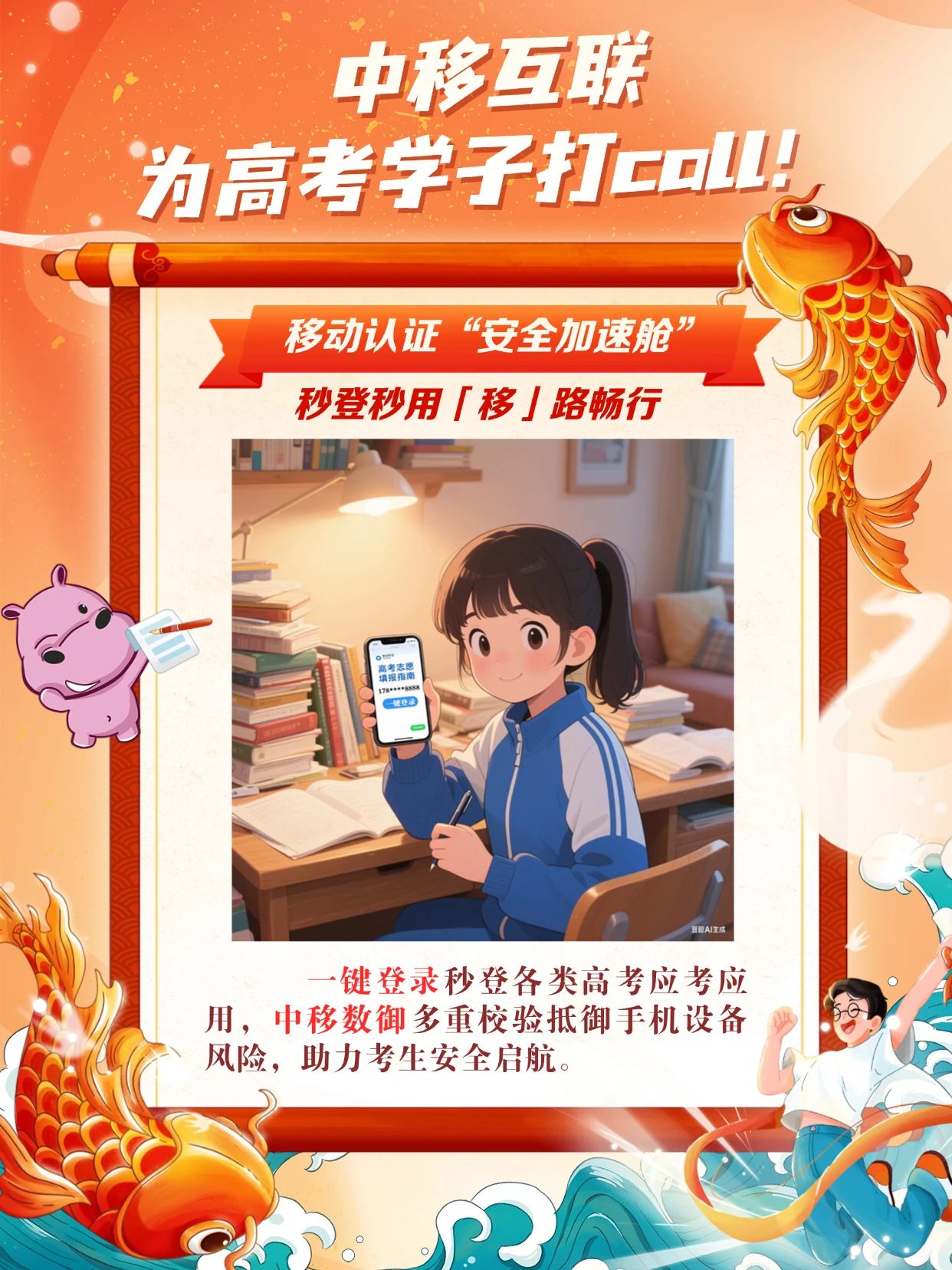 中移互联为高考学子打CALL！