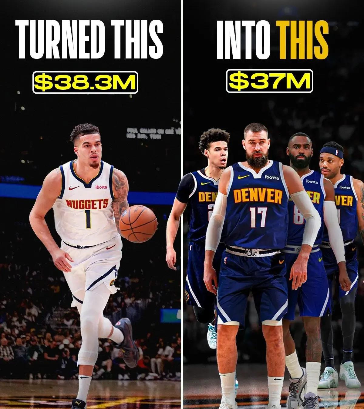 掘金赚大了，小波特升级成卡梅隆约翰逊，还得到布鲁斯布朗，小哈达威和瓦蓝
掘金这个