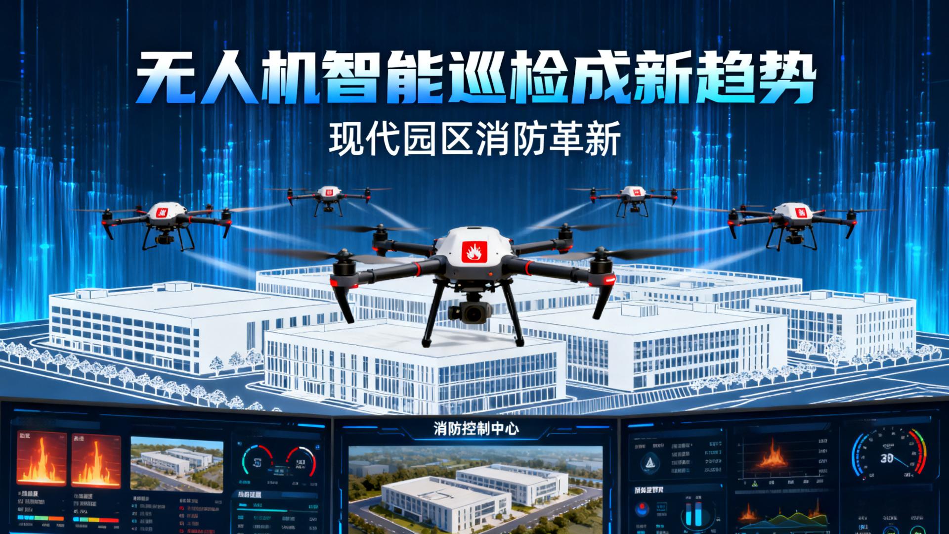 现代新园区消防革新，无人机智能巡检成为新趋势