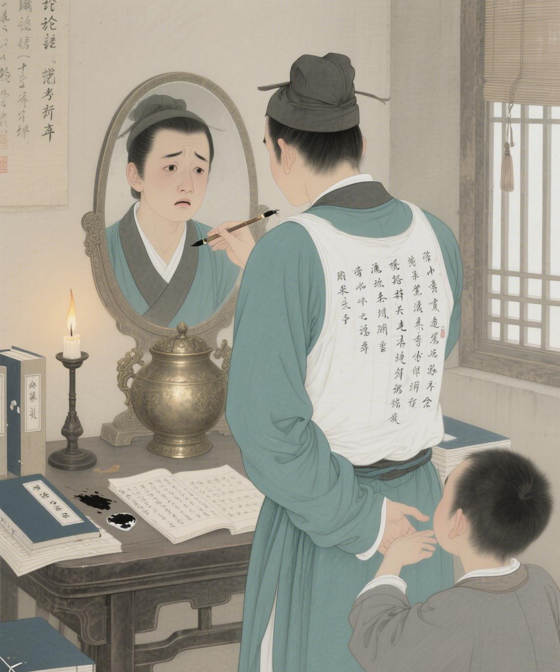 现代考试作弊用小抄，古代考生更拼：把文章抄在贴身内衣上，监考一摸当场露馅
如今考