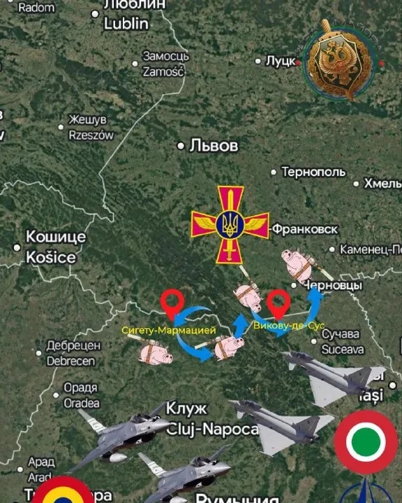 乌克兰飞机躲藏在罗马尼亚领空以躲避俄罗斯的空中打击。



7月21日凌晨，罗马