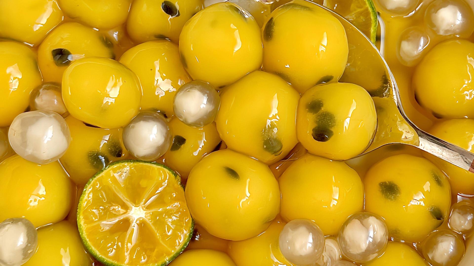 百香果啵啵球：咬一口夏天的阳光