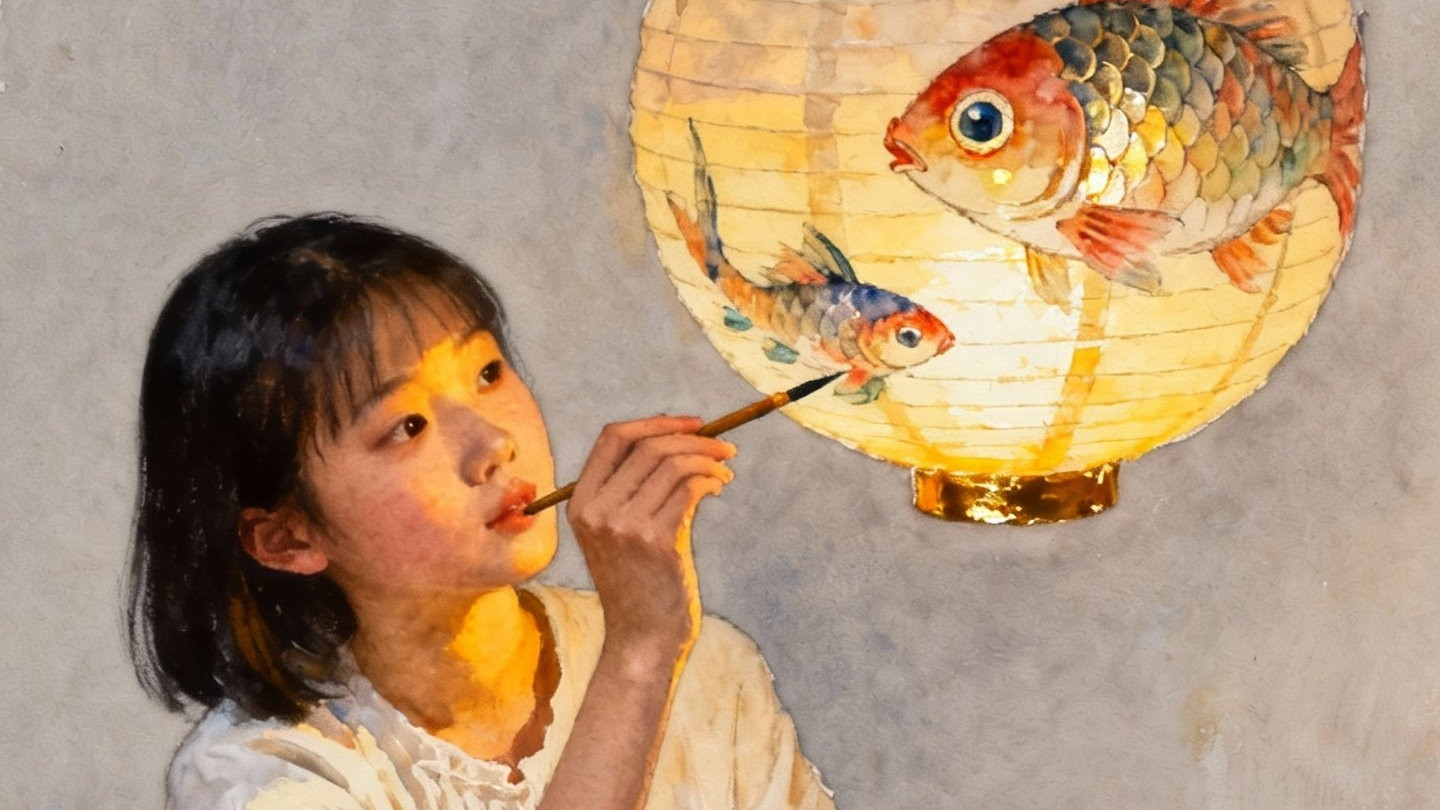 这画中12岁的小孩姐，何尝不是另一个自己，今天你画了？