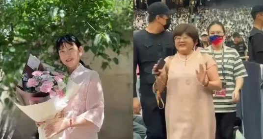 张杰鸟巢开演唱会，爸妈专程来捧场！张妈妈穿粉色连衣裙，珠光宝气超显富态；再看杰哥