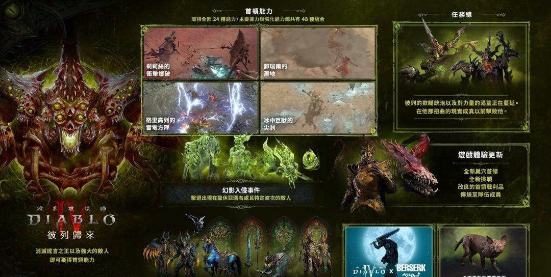 暴雪将于2025年4月24日全面解析《暗黑破坏神IV》第八赛季“彼列归来”详情。