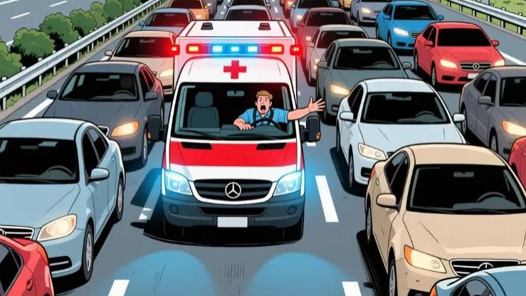 骂别人占应急车道，自己违规就 “情有可原”？这双标得治！