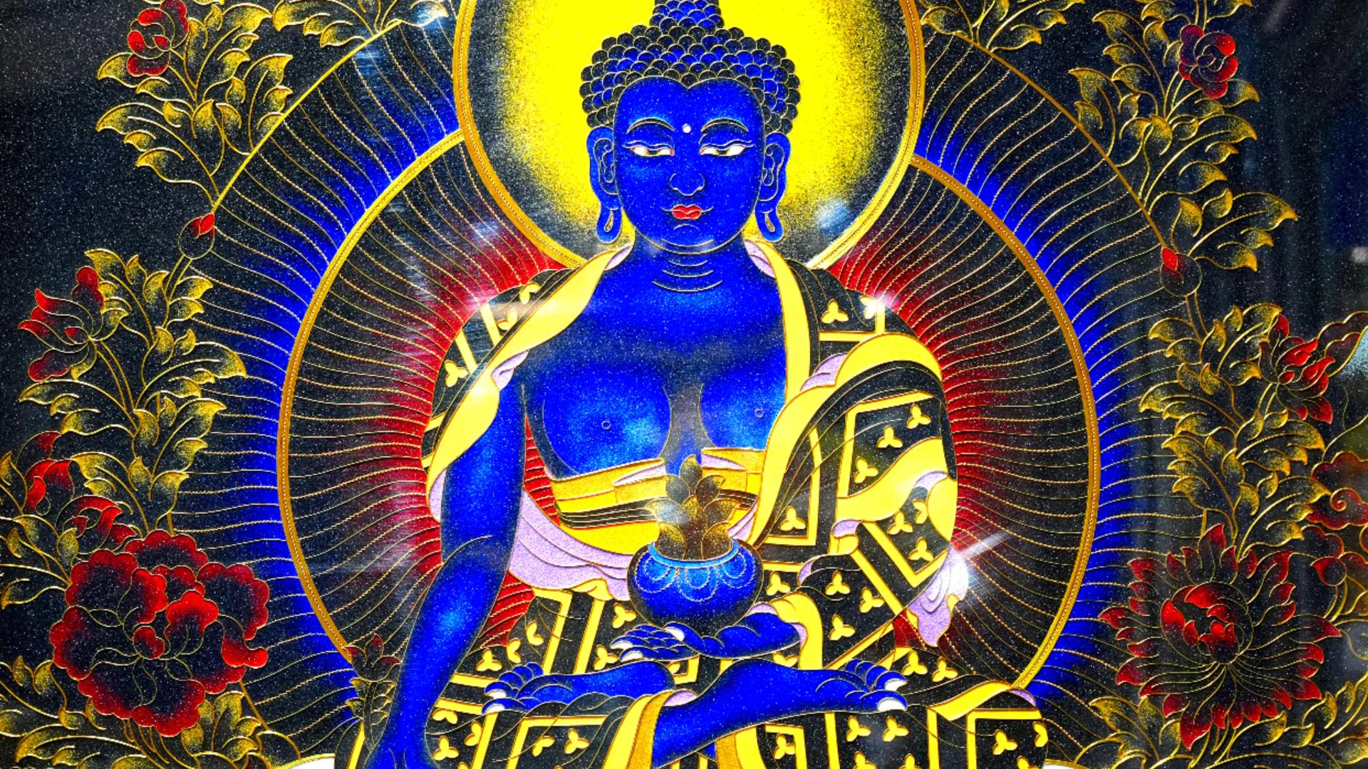 药师佛：金丝织就的治愈光韵