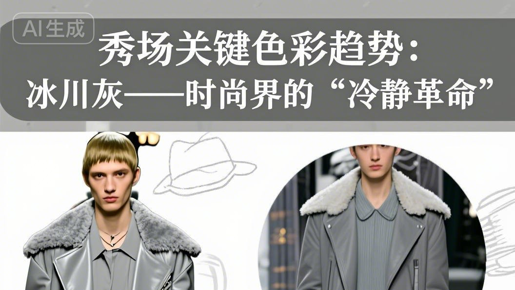 秀场关键色彩趋势：冰川灰——时尚界的“冷静革命”