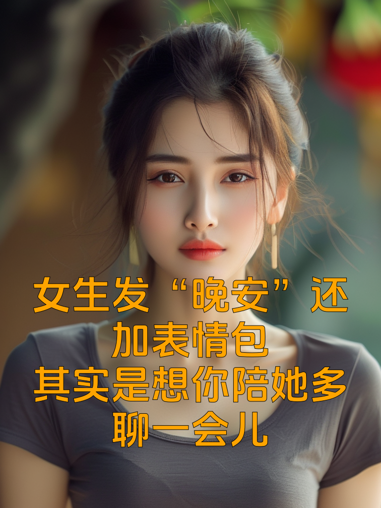 女生发“晚安”还加表情包，其实是想你陪她多聊一会儿
