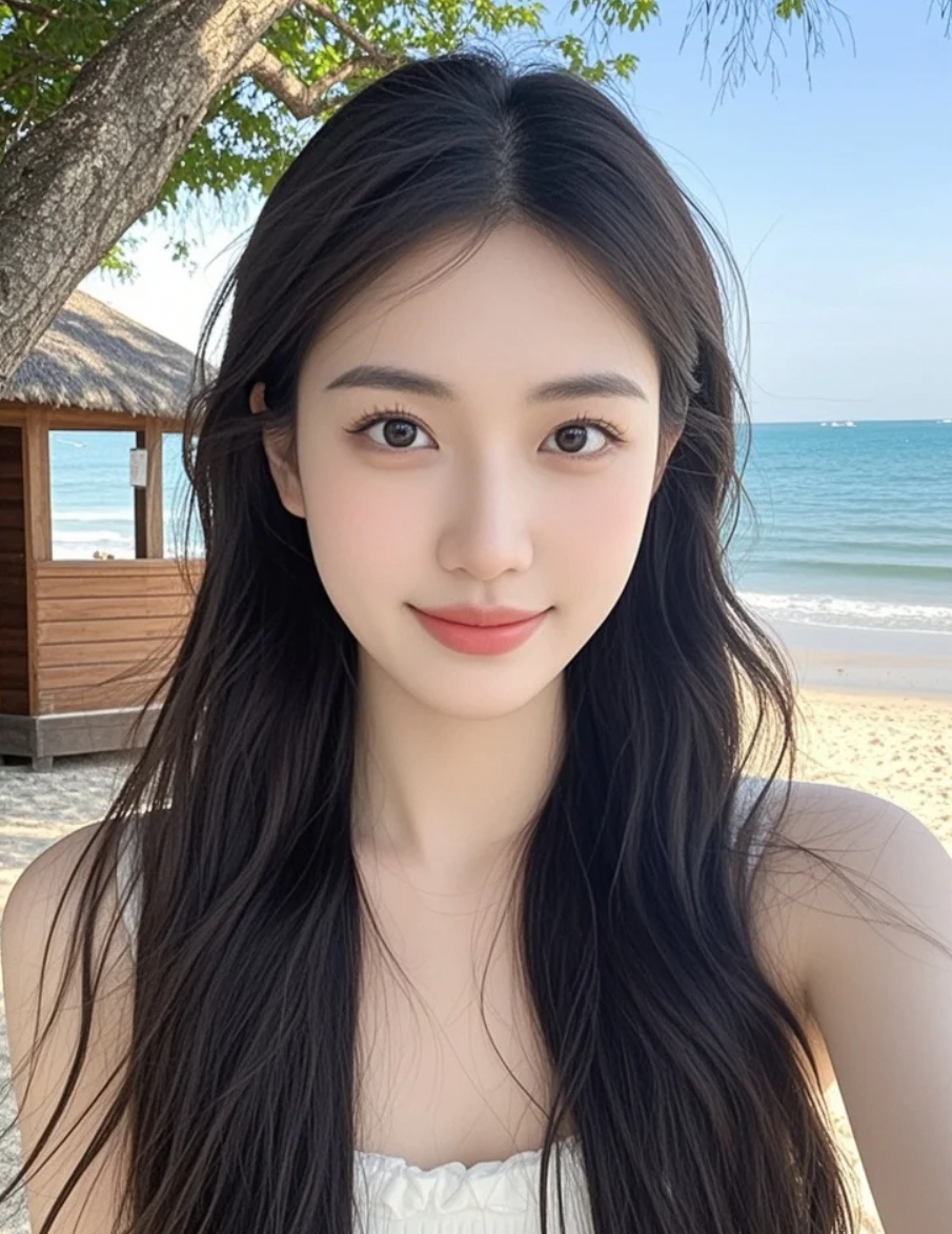 沙滩自拍第3天，我已经美到不想回家