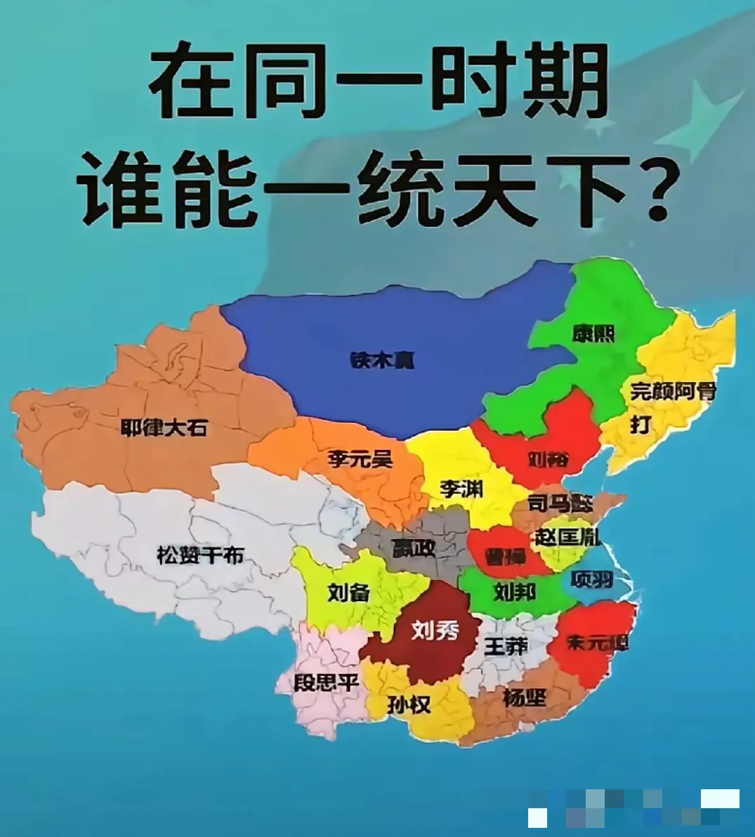 如果在同一时期，他们谁能一统天下？
