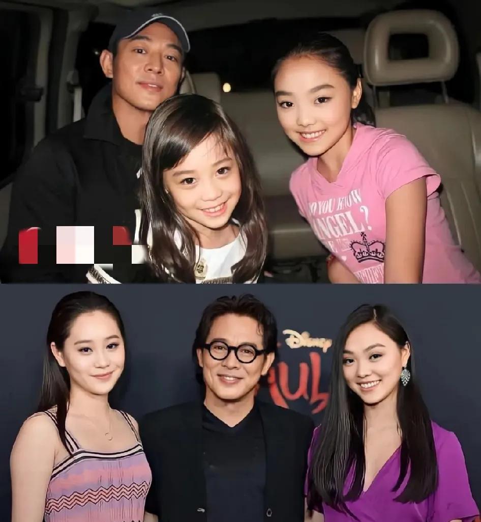 功夫巨星李连杰  这心偏的不是一丁半点
众所周知，李连杰与前妻黄秋燕育有两女，和