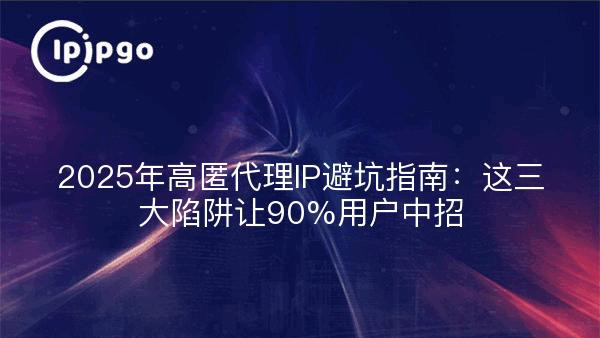 2025年高匿代理IP避坑指南：这三大陷阱让90%用户中招