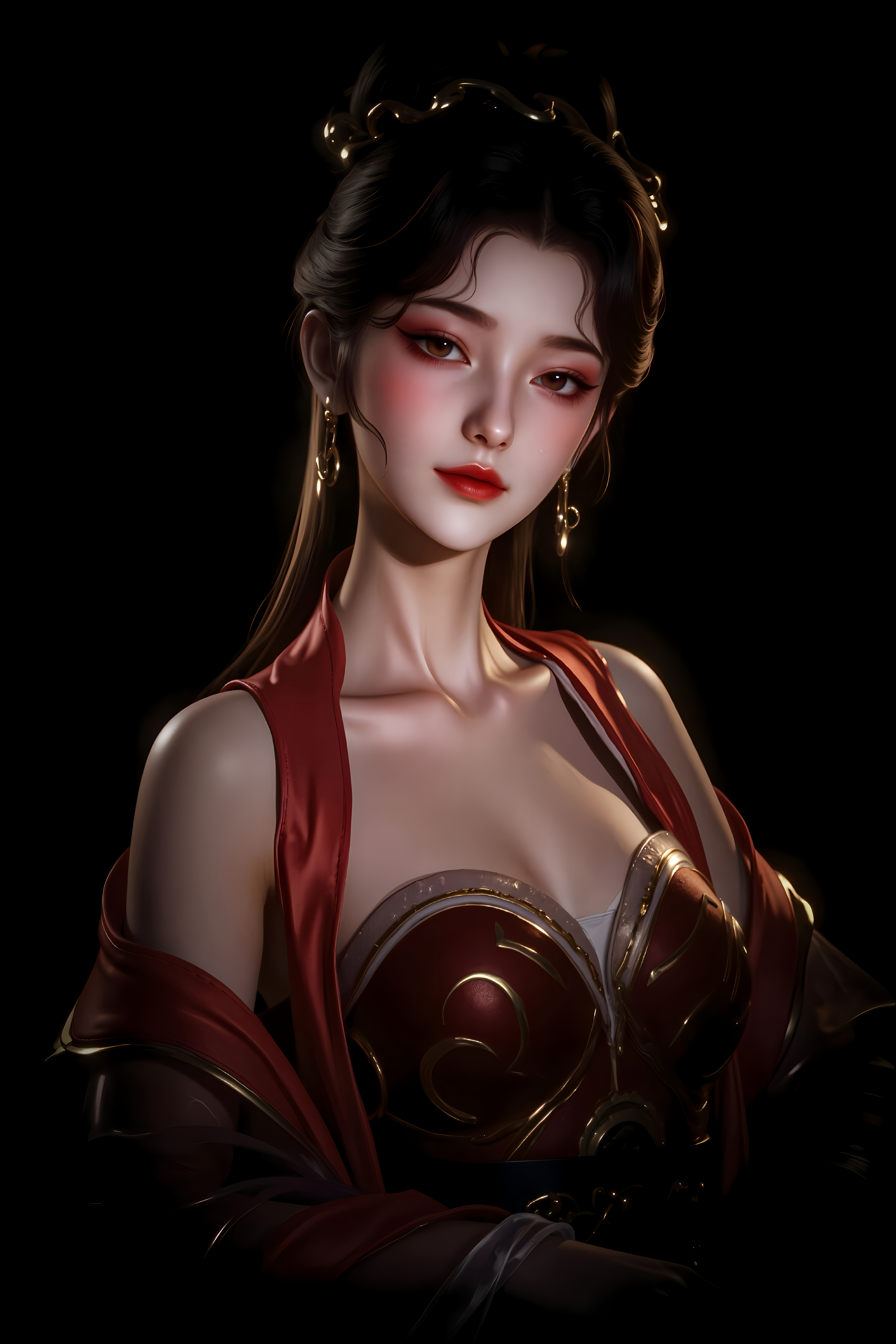 《牧神记》国漫女神付馨允4K超高清壁纸：一步一摇曳，顾盼百媚生！