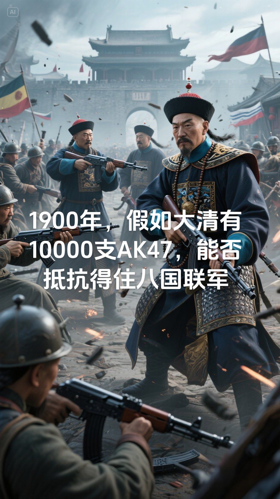 1900年，假如大清有10000支AK47，能否抵抗得住八国联军