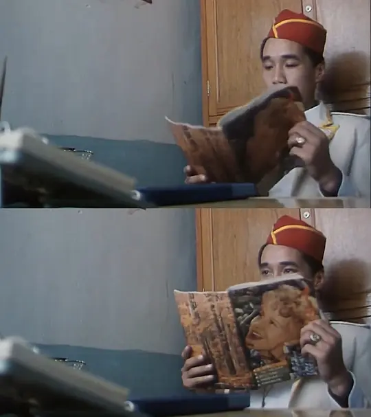    看完这部《傻冒经理》的电影，最深刻的影响是宋丹丹那白花花的大腿色诱陈佩斯的