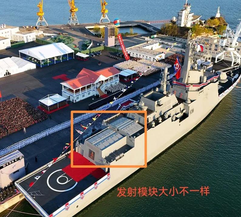 【朝鲜新驱逐舰下水，74个垂发单元比052D还多！黑马逆袭？】
近日，朝鲜首艘5