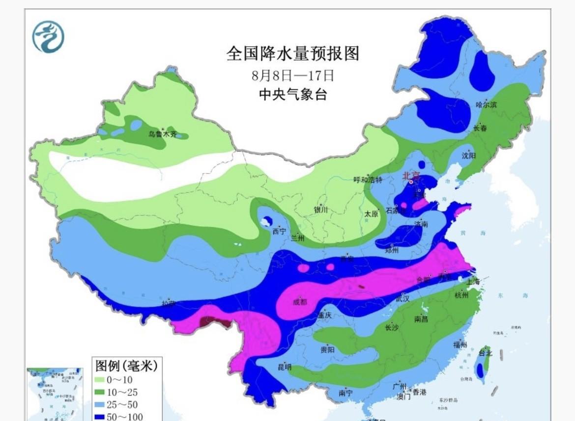 【中期天气预报】最新报来看，影响我国冷空气前期有所加强。但对副高打击有限。后面副