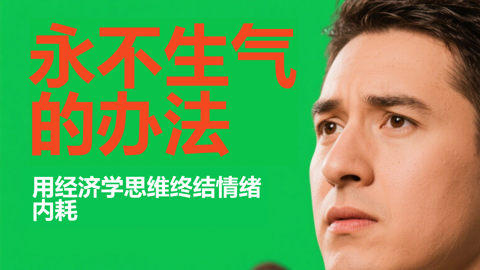 永不生气的办法：用经济学思维终结情绪内耗