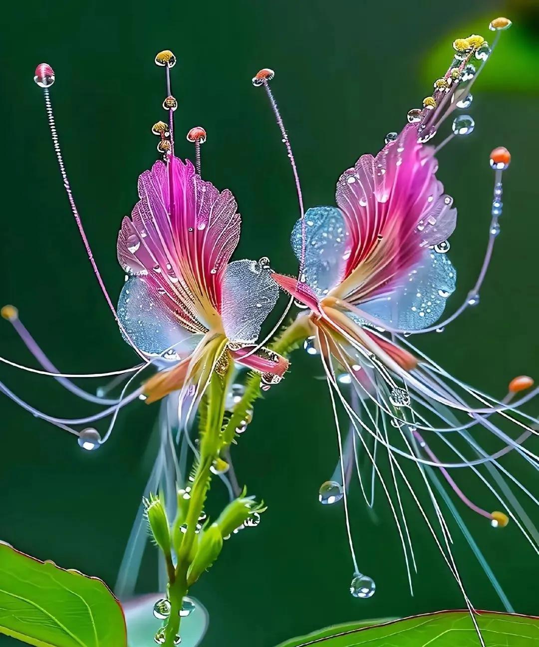 #随手拍的花分享#
《七律·赞醉蝶花》/马进鹏
粉瓣凝珠映晓光，仙姿绰约韵悠长。