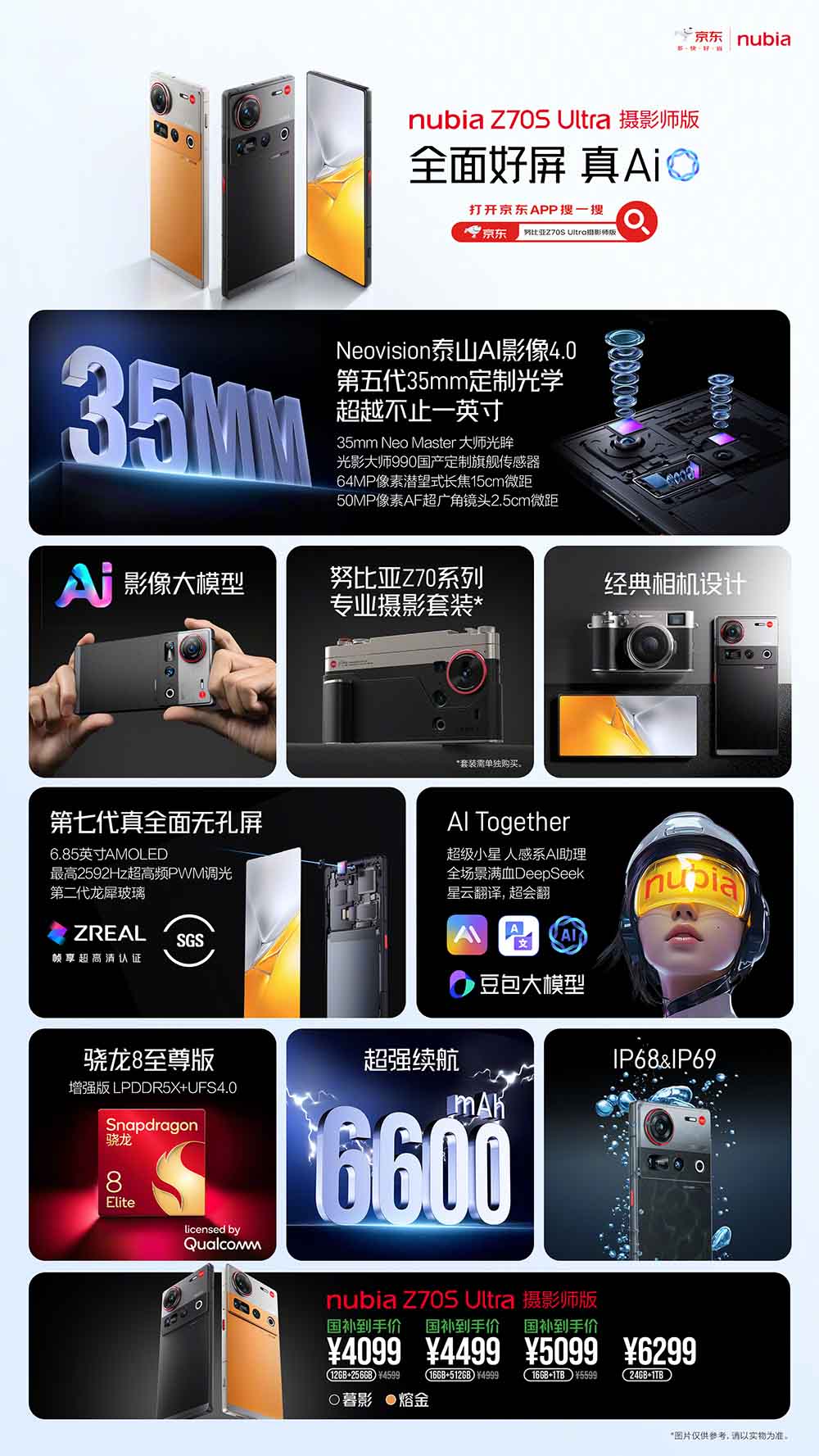 超大杯影像旗舰发布，努比亚的Z70 Ultra摄影师版