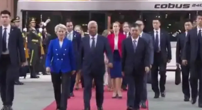 #冯德莱恩抵达北京后发文有何亮点#真羡慕天性乐观的朋友，他们总能在荆棘中看到玫瑰