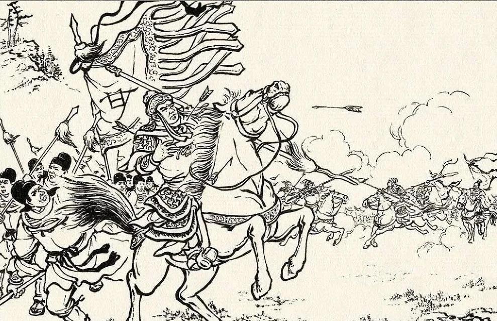 章武二年二月，刘备自率大军从旱路进攻东吴。击溃东吴名将韩当、周泰。另一名东吴大将