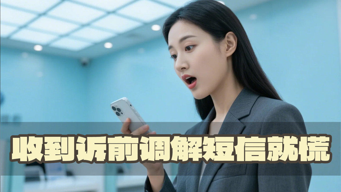 收到诉前调解短信就慌？别乱！82%的人因不懂这招被强制执行，你还能翻身吗？