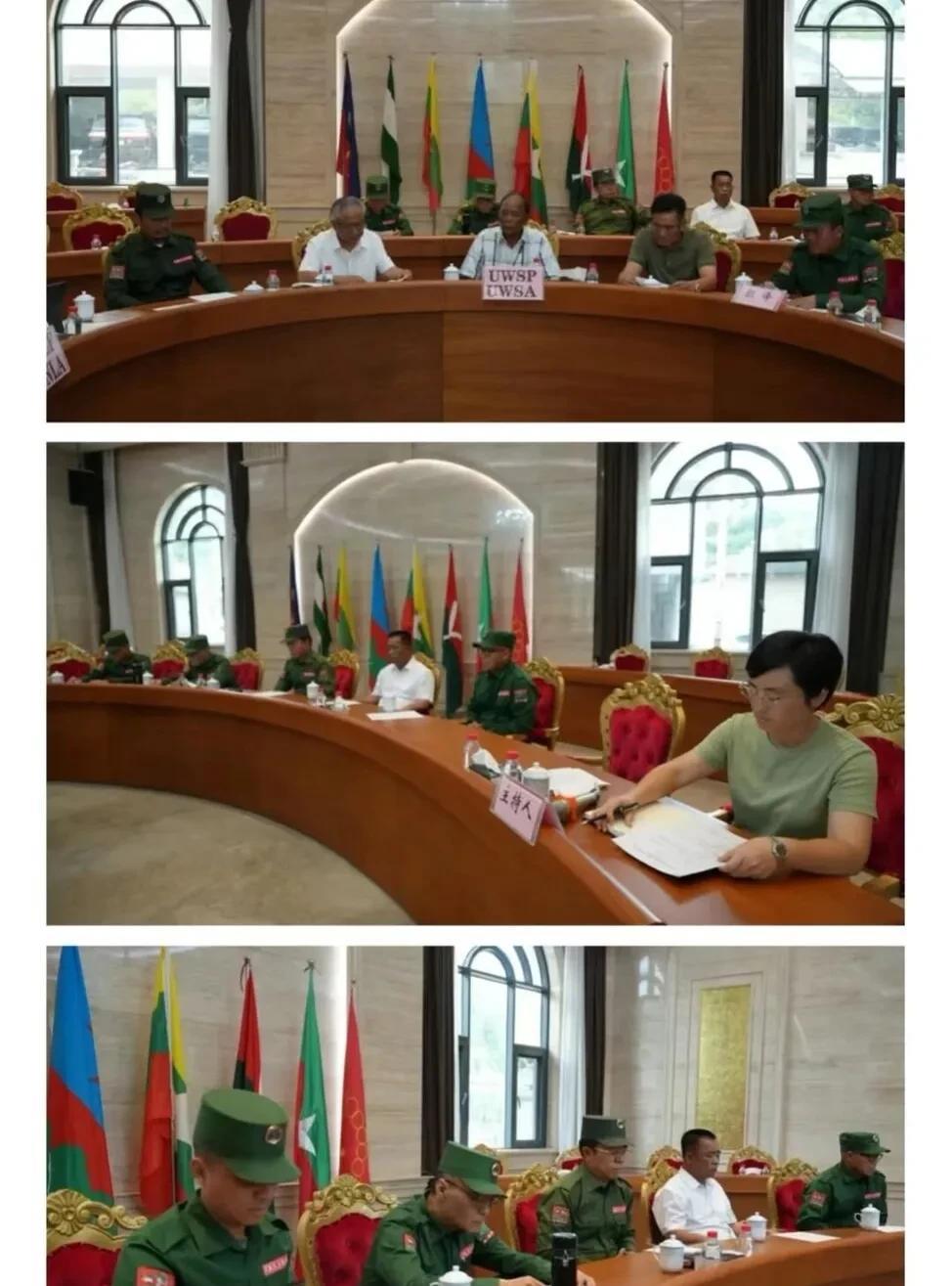        佤邦在邦康与同盟军、德昂军、北掸邦军举行圆桌会议，并向与会代表掸明