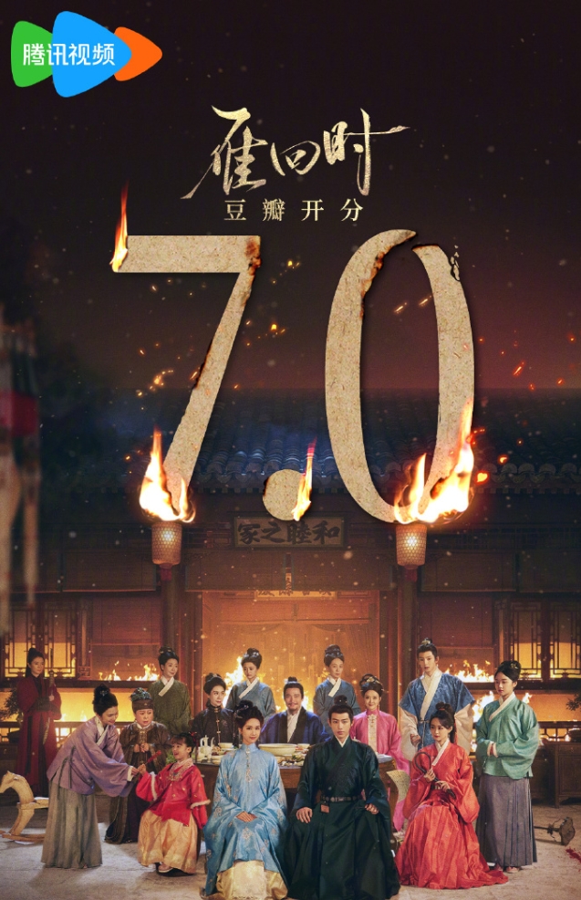 陈都灵辛云来主演《雁回时》豆瓣开分7.0