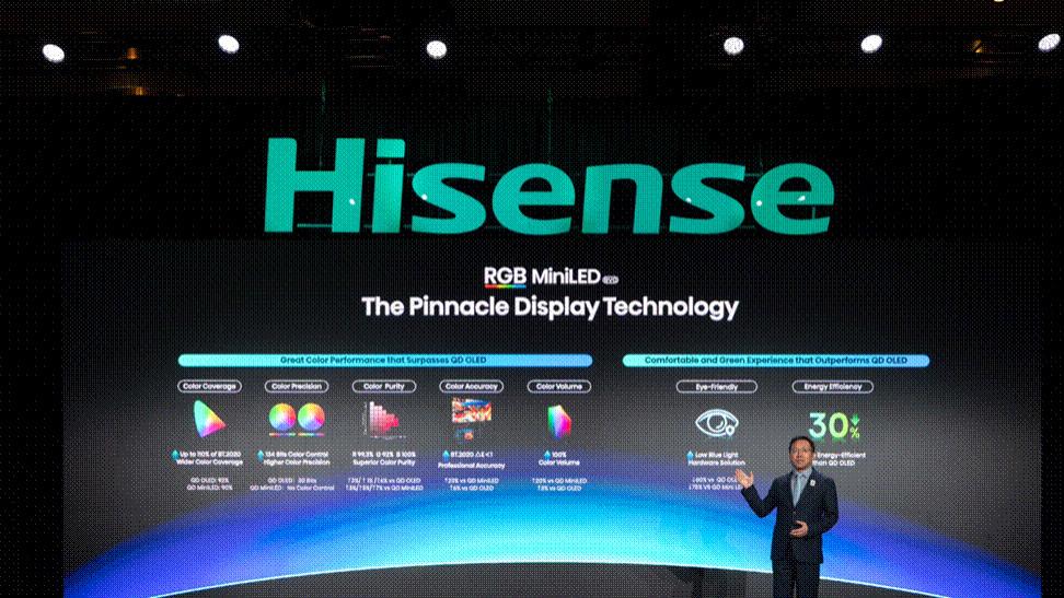 跨代领先！海信CES发布全新一代RGB-Mini LED电视