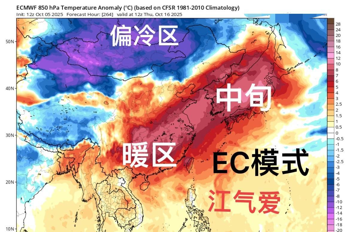 【冷空气追踪】目前AI和传统模式均调出后面冷槽南下信号。图4-6 AI模式调出冷